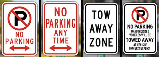 Iowa Parking Lot Signs